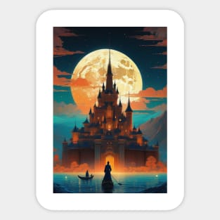 Castle on the Water Sticker